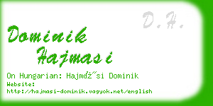 dominik hajmasi business card